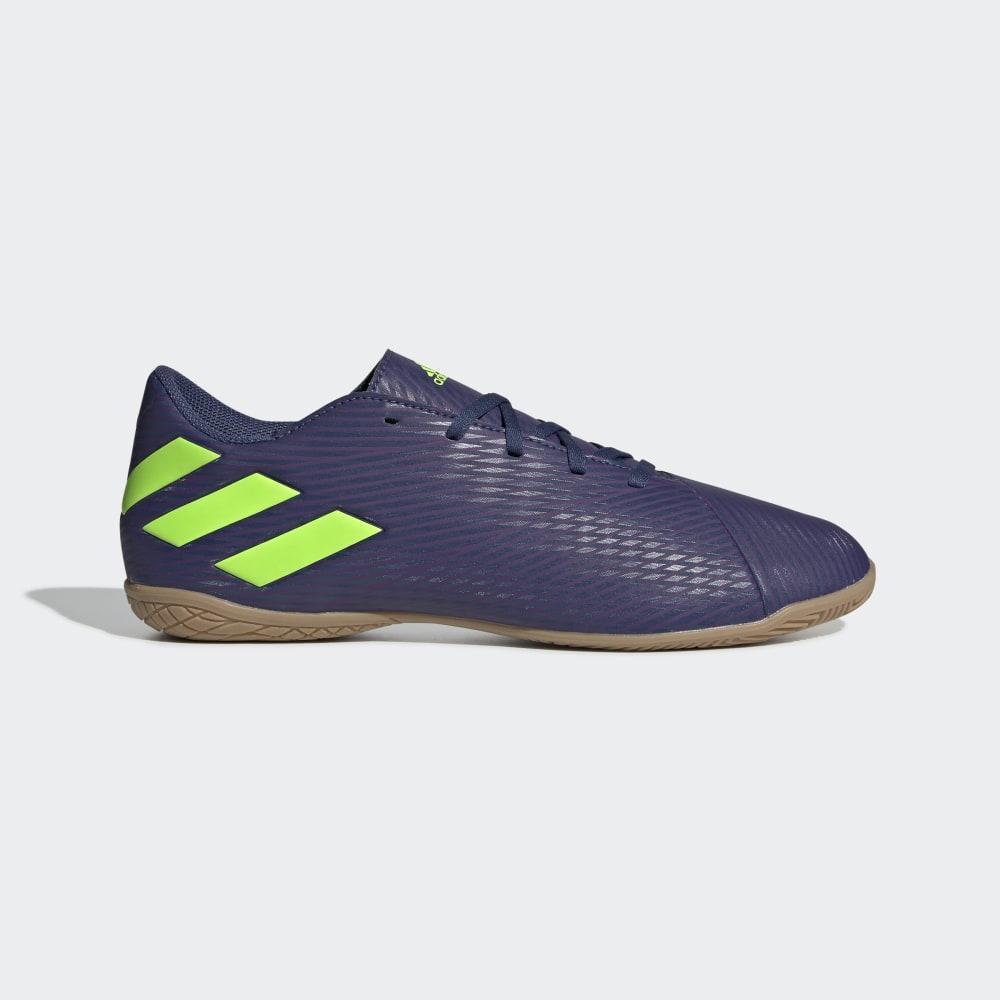 Adidasi Fotbal Adidas Nemeziz Messi 19.4 Indoor Barbati Romania - Indigo/Verzi/Violet EF1810